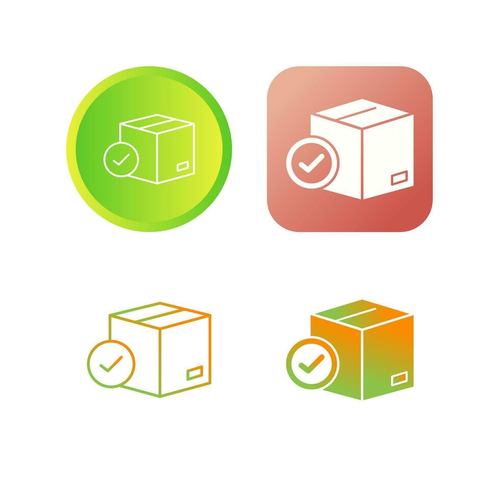 Package Delivered Vector Icon