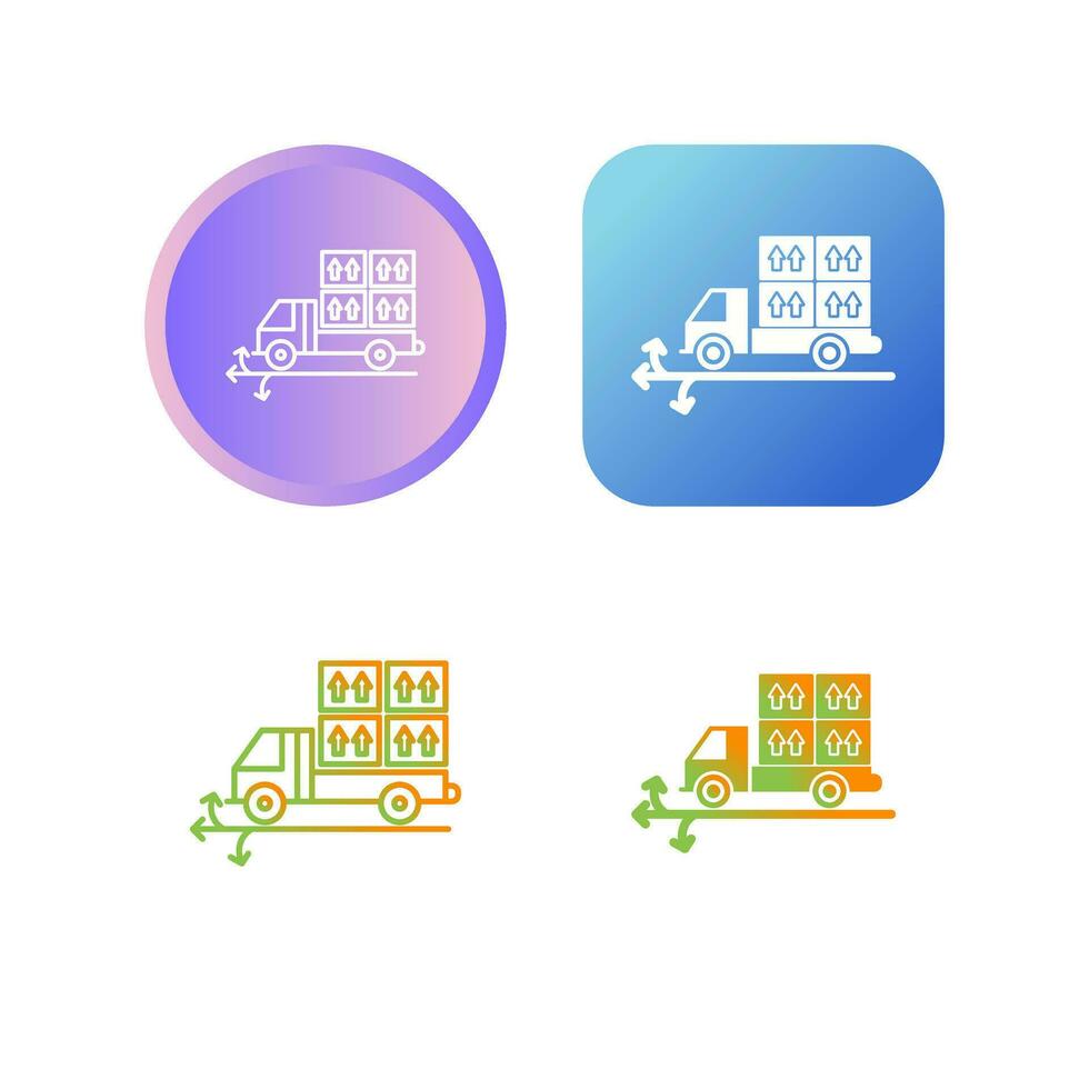 Multiple Delivery Points Vector Icon