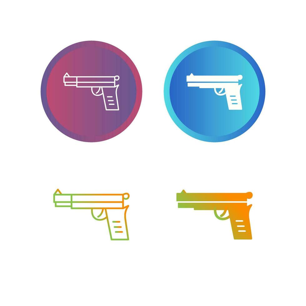 icono de vector de pistola