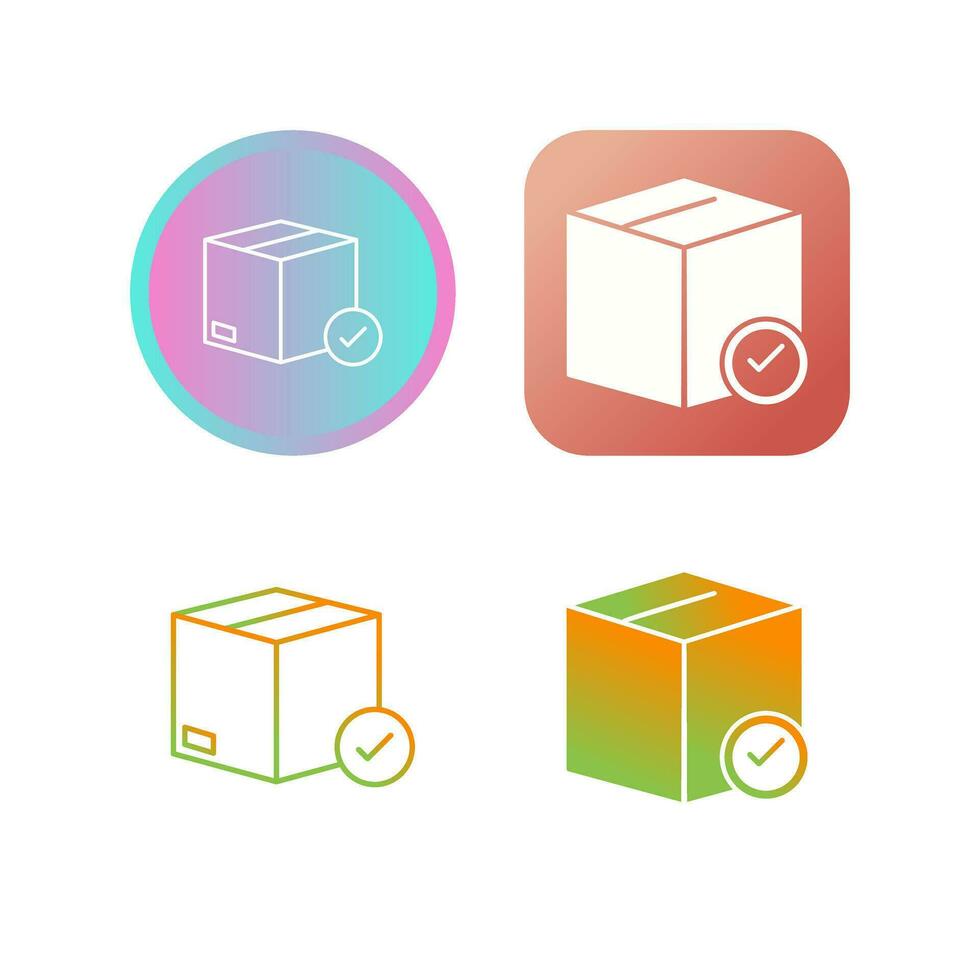 Valid Delivery of Packag Vector Icon