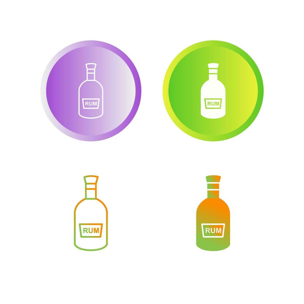 Bottle of Rum Vector Icon