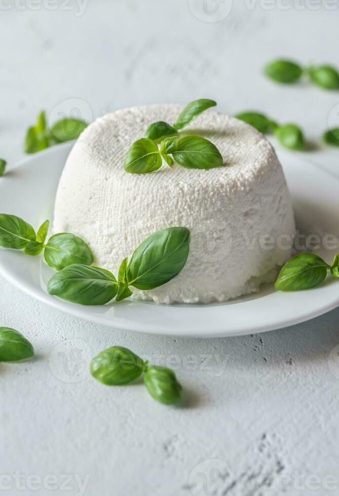 Ricotta - Italian whey cheese photo