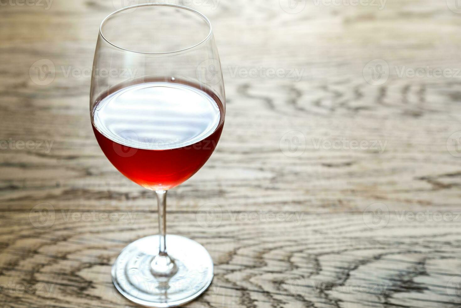 Glass of rose wine photo