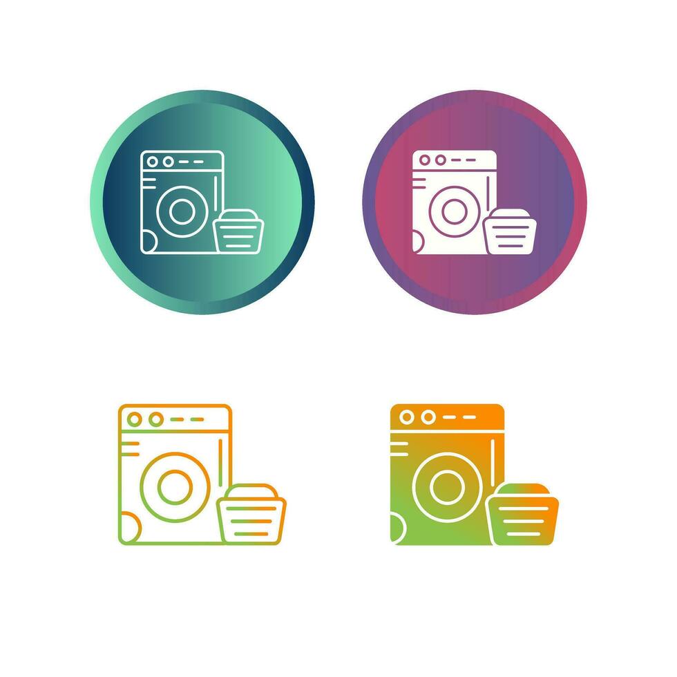 Washing Machine Vector Icon