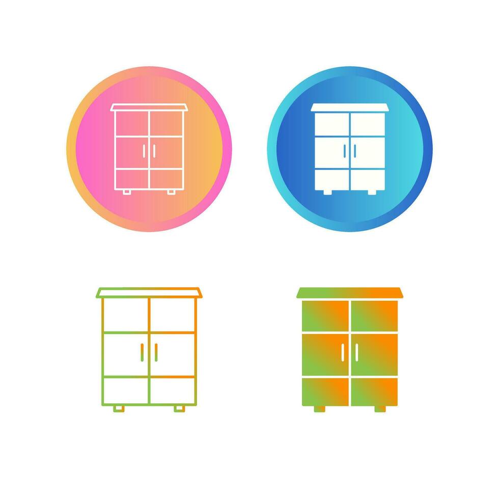 Shelves Cabinet Vector Icon