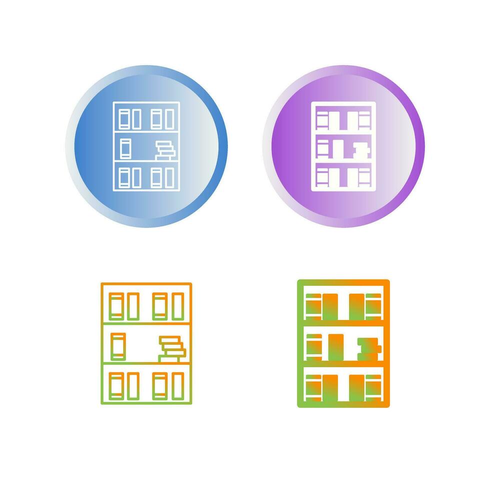 Book Shelf Vector Icon