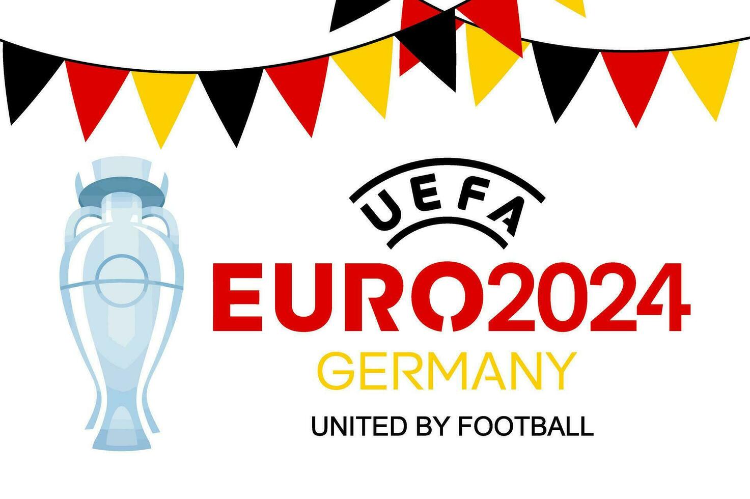 járkov, Ucrania - agosto 5, 2023. uefa euro 2024 vector logo.