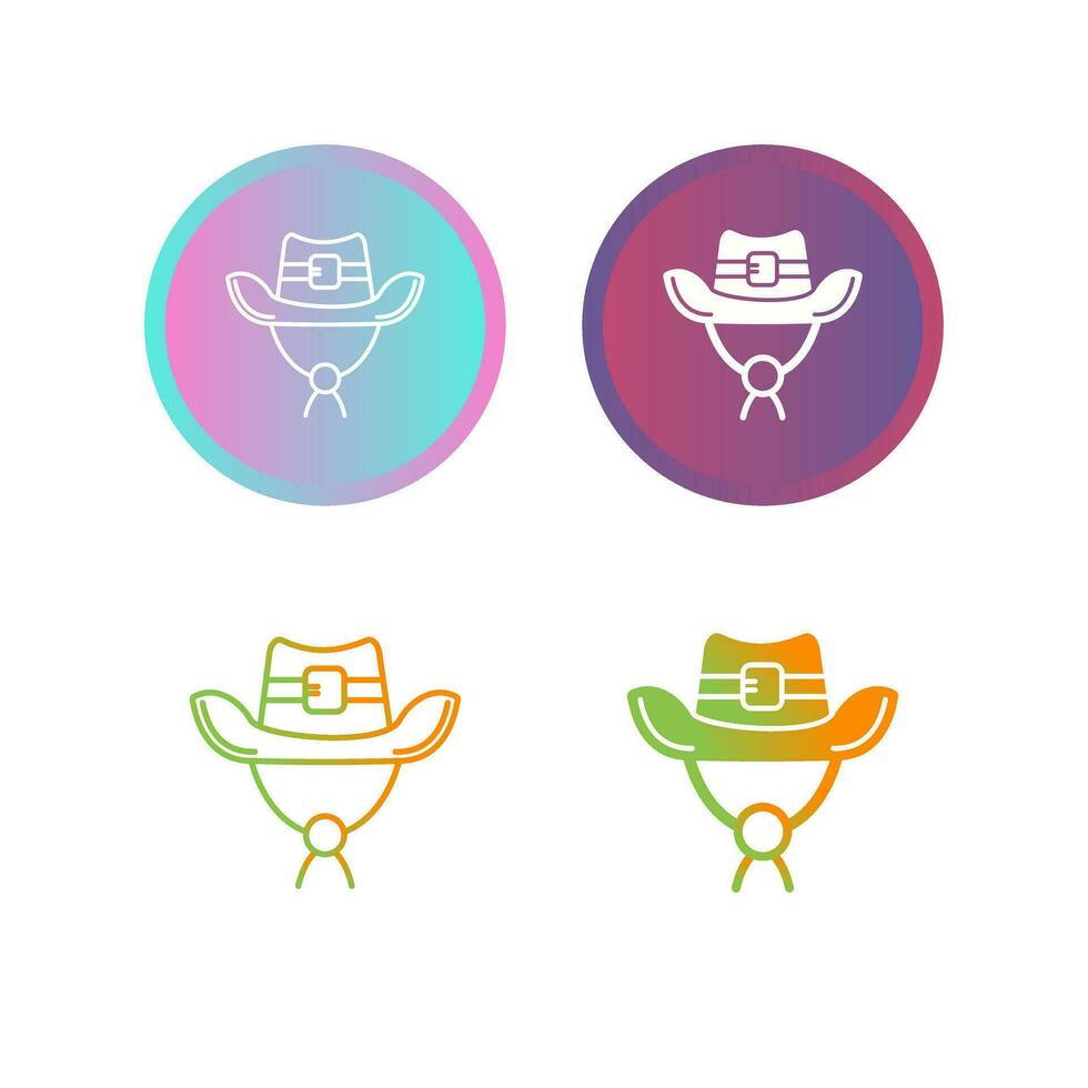 icono de vector de sombrero de vaquero