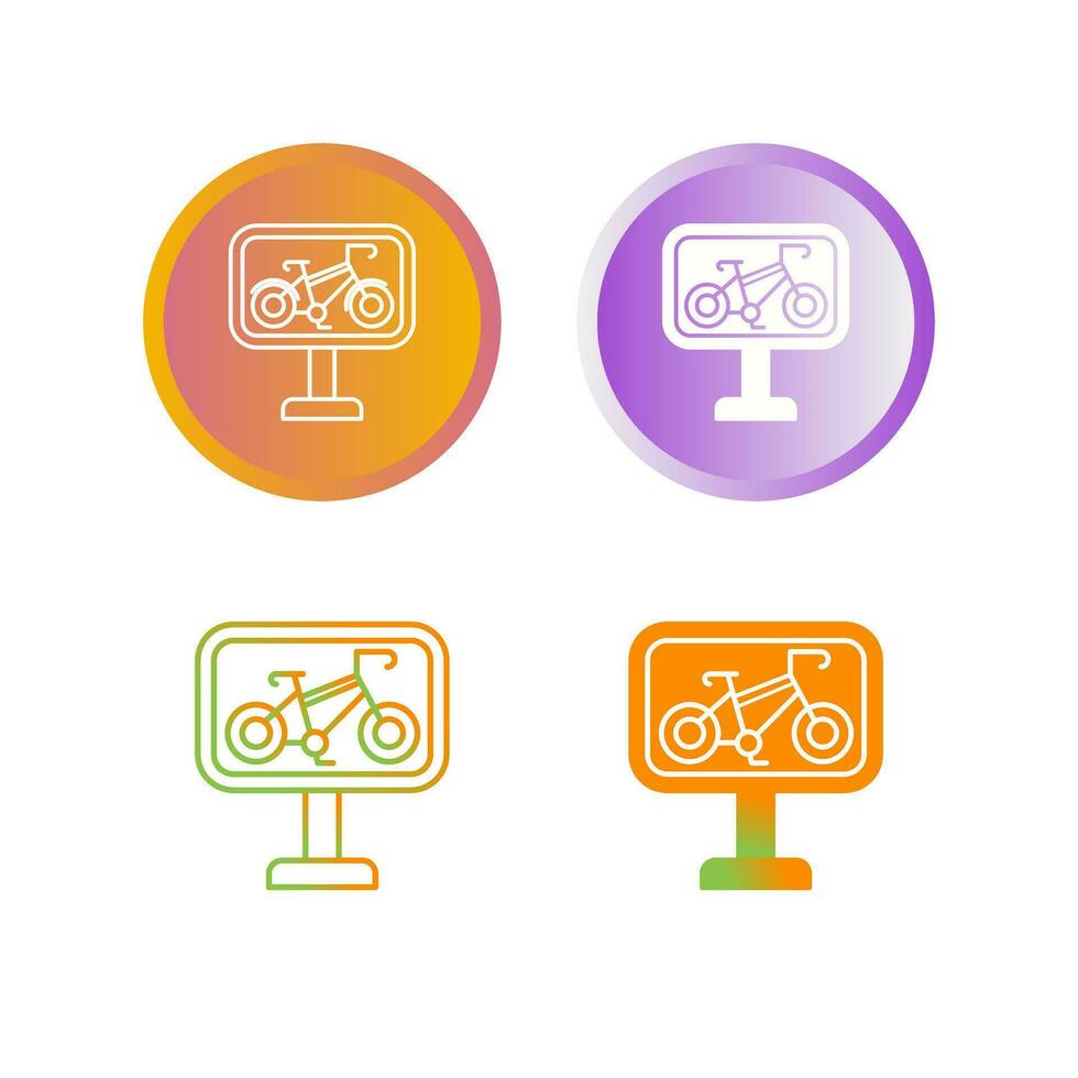 Bike Lane Vector Icon