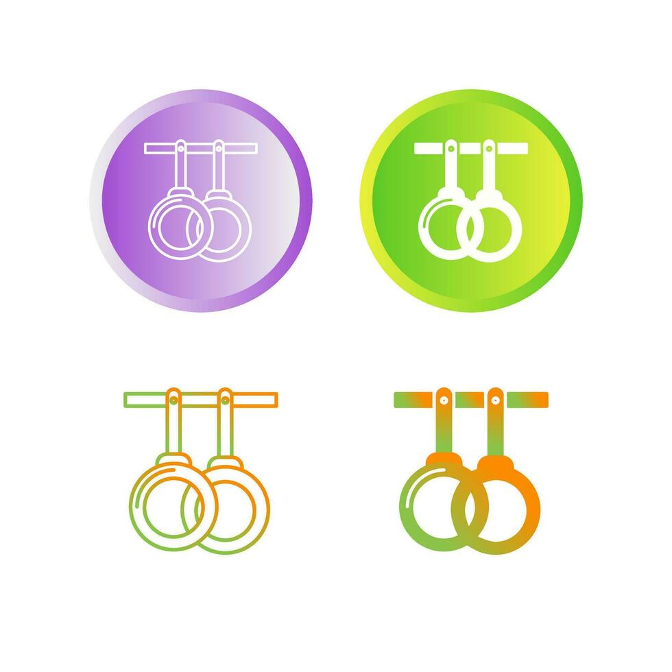 Gym Rings Vector Icon