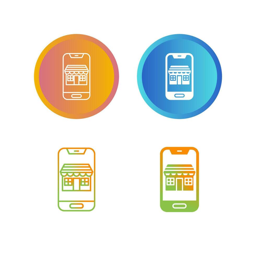 Mobile Store Vector Icon