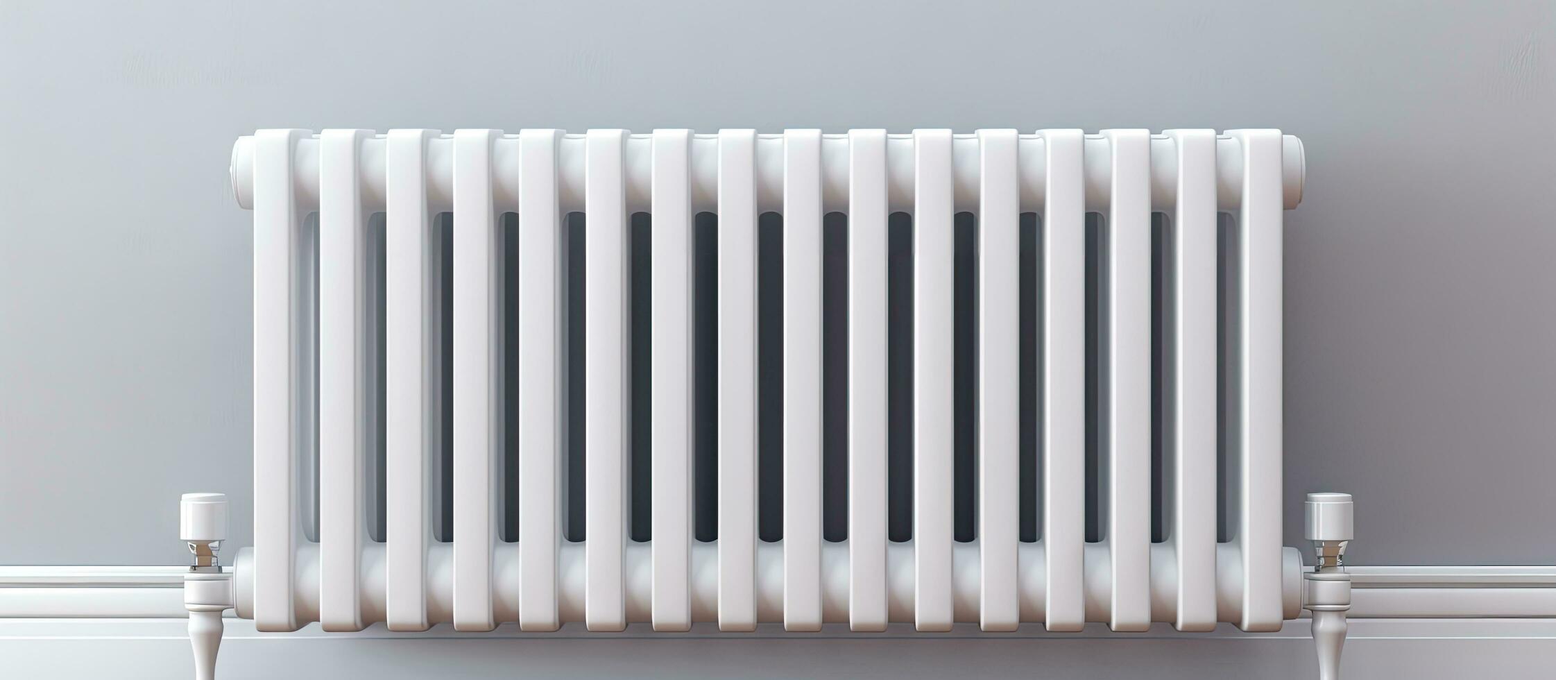 Portion of contemporary heater and plastic tubing photo