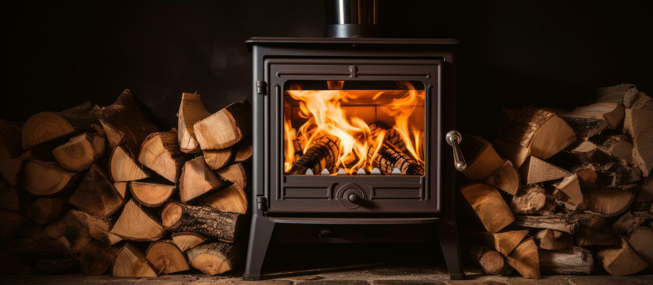 Combustible material ignited within a furnace photo