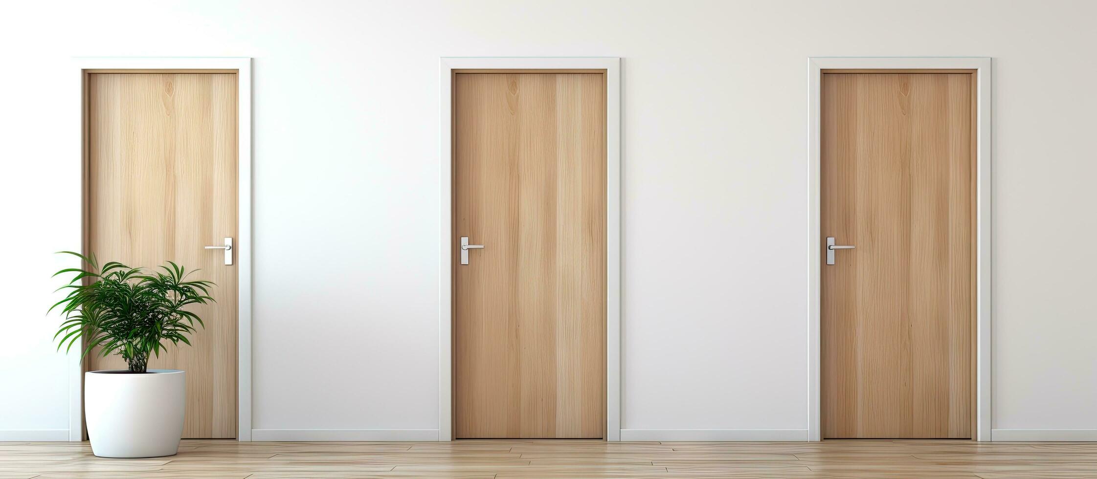 Contemporary timber door photo