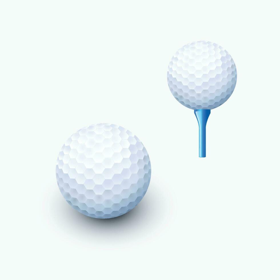 golf ball 03 vector