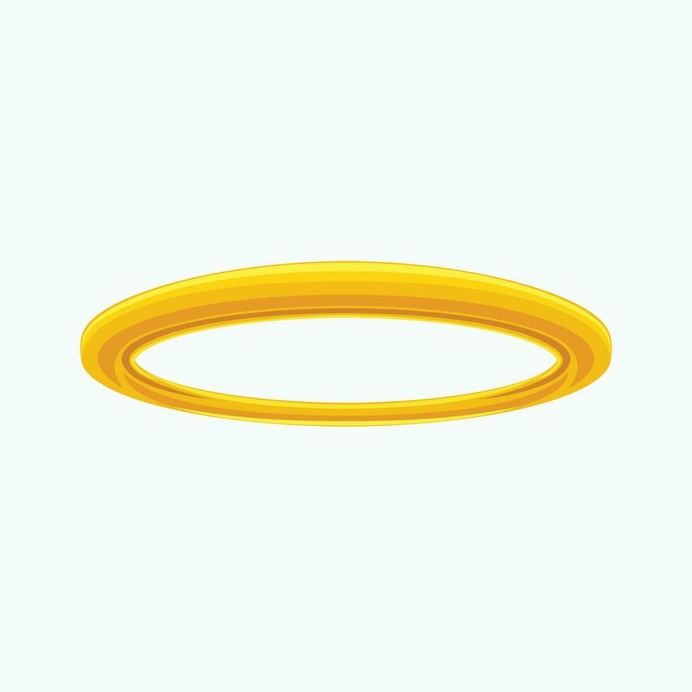 flat angel ring vector