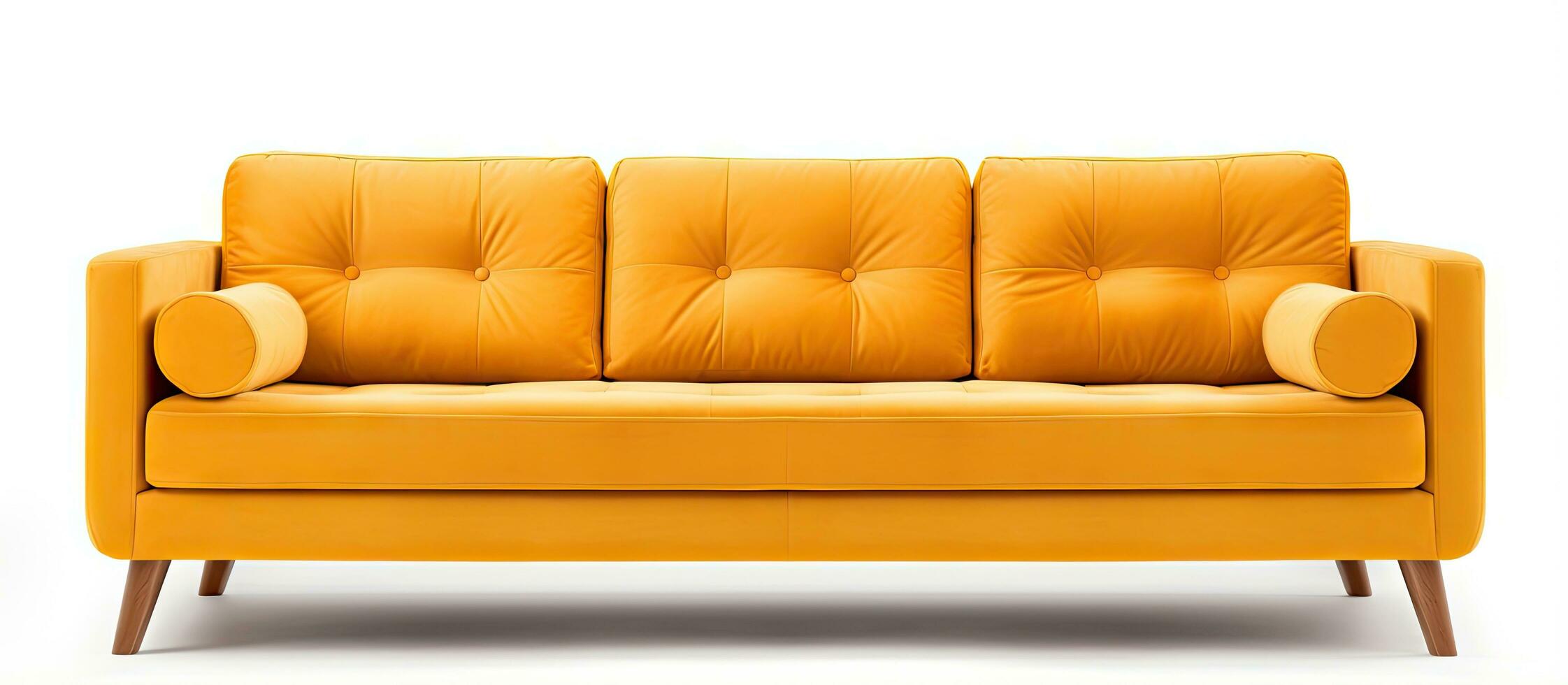 White background sofa with clipping path photo