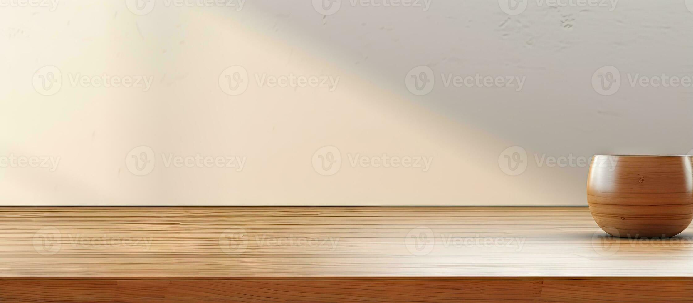 Table without anything on it created with computer graphics photo