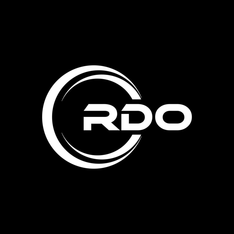 RDO Logo Design, Inspiration for a Unique Identity. Modern Elegance and Creative Design. Watermark Your Success with the Striking this Logo. vector