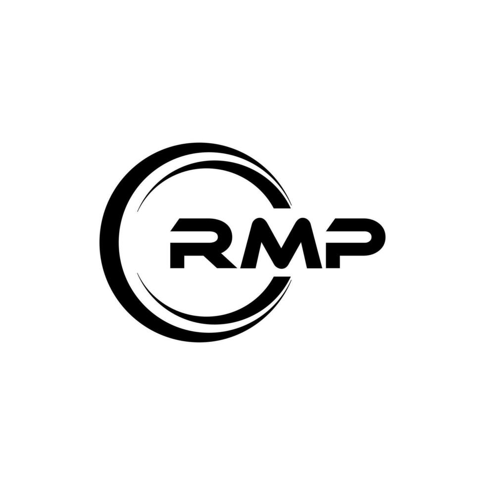 rmp logo diseño, inspiración para un único identidad. moderno elegancia y creativo diseño. filigrana tu éxito con el sorprendentes esta logo. vector