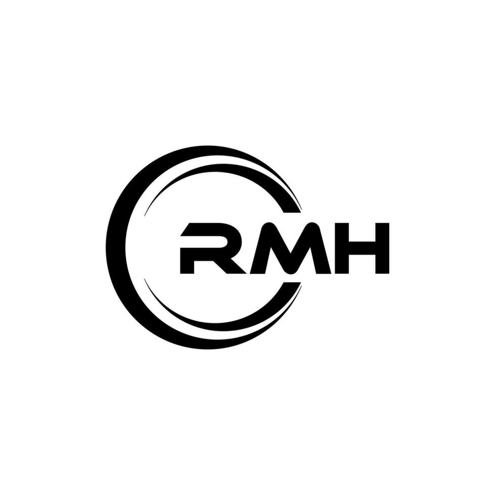 RMH Logo Design, Inspiration for a Unique Identity. Modern Elegance and Creative Design. Watermark Your Success with the Striking this Logo. vector