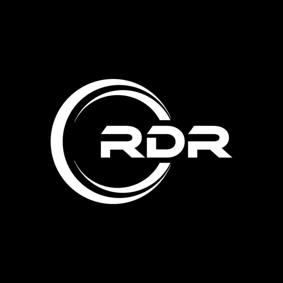 rdr logo diseño, inspiración para un único identidad. moderno elegancia y creativo diseño. filigrana tu éxito con el sorprendentes esta logo. vector