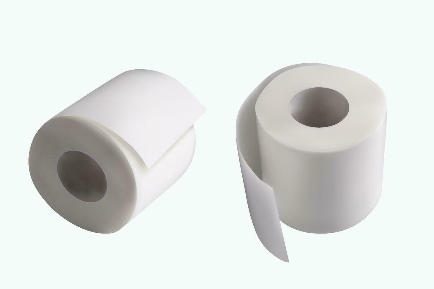 couple toilet papers vector