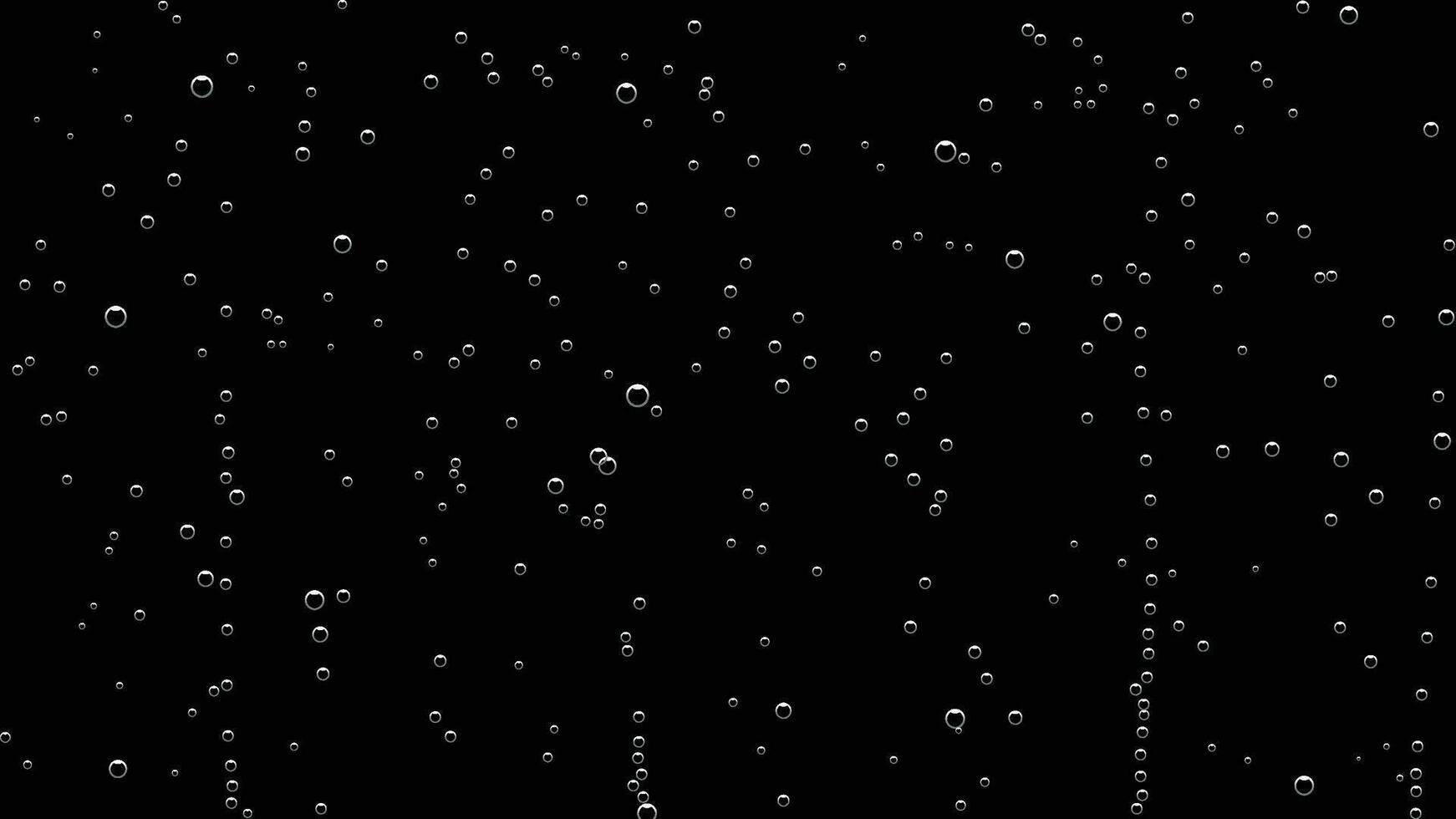 water bubbles on black background vector