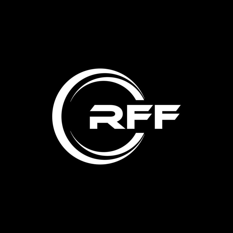 RFF Logo Design, Inspiration for a Unique Identity. Modern Elegance and Creative Design. Watermark Your Success with the Striking this Logo. vector