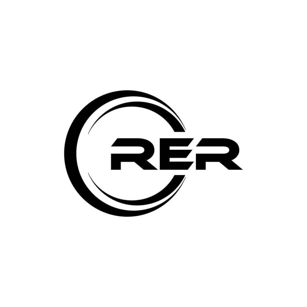 rer logo diseño, inspiración para un único identidad. moderno elegancia y creativo diseño. filigrana tu éxito con el sorprendentes esta logo. vector