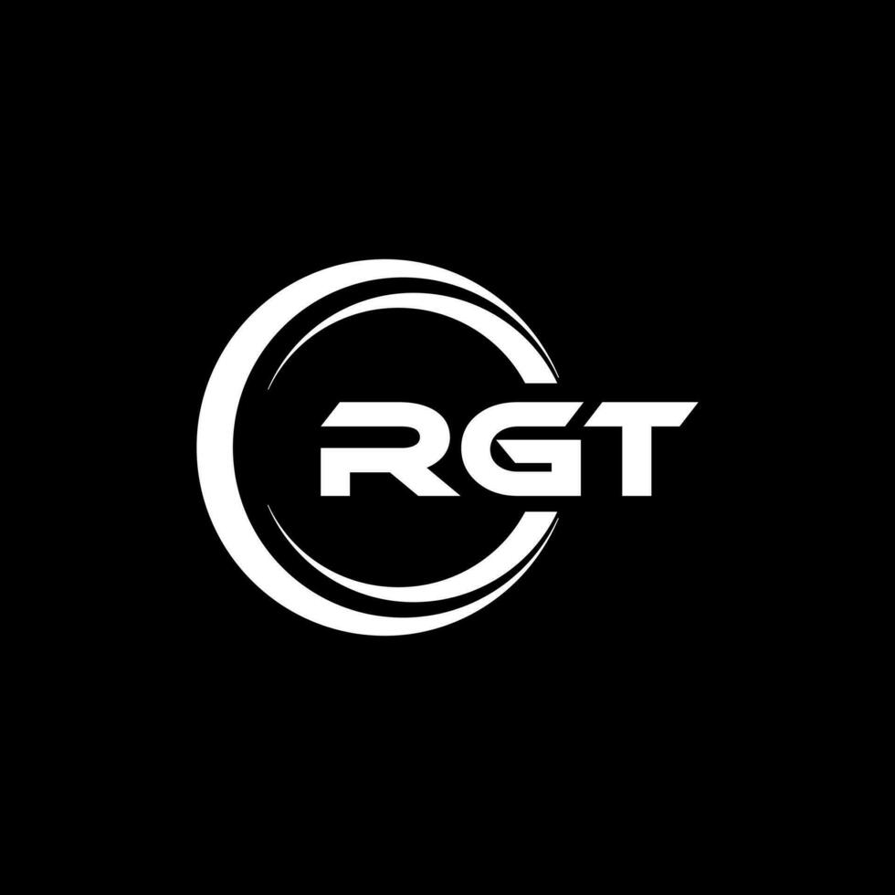 RGT Logo Design, Inspiration for a Unique Identity. Modern Elegance and Creative Design. Watermark Your Success with the Striking this Logo. vector