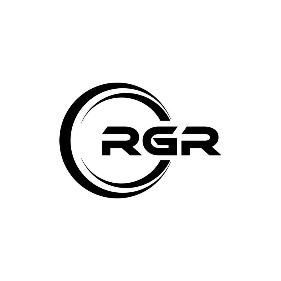 RGR Logo Design, Inspiration for a Unique Identity. Modern Elegance and Creative Design. Watermark Your Success with the Striking this Logo. vector