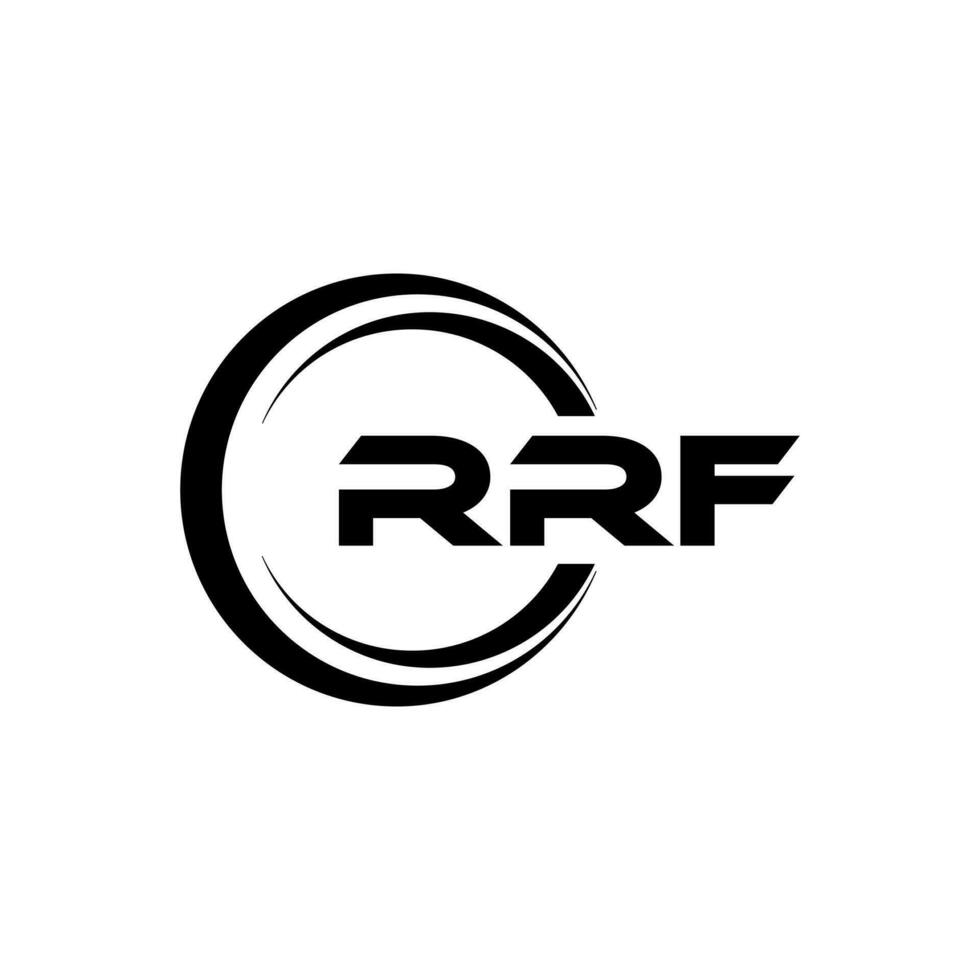 RRF Logo Design, Inspiration for a Unique Identity. Modern Elegance and Creative Design. Watermark Your Success with the Striking this Logo. vector