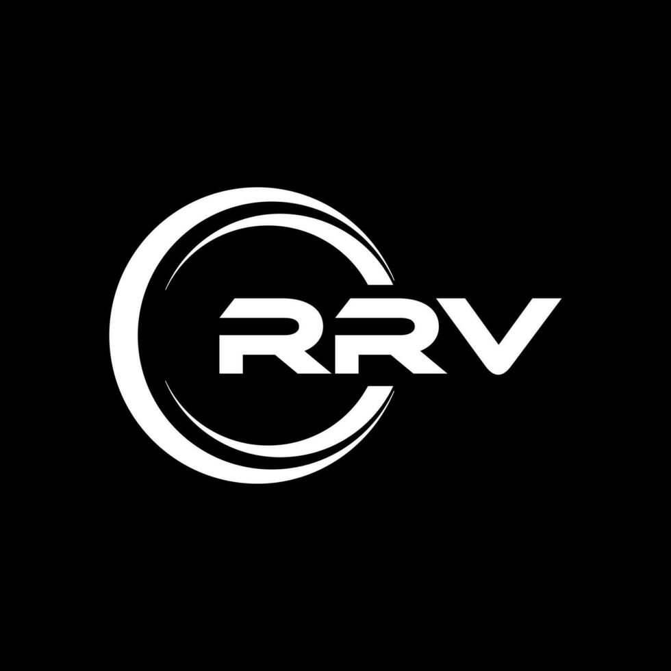 RRV Logo Design, Inspiration for a Unique Identity. Modern Elegance and Creative Design. Watermark Your Success with the Striking this Logo. vector