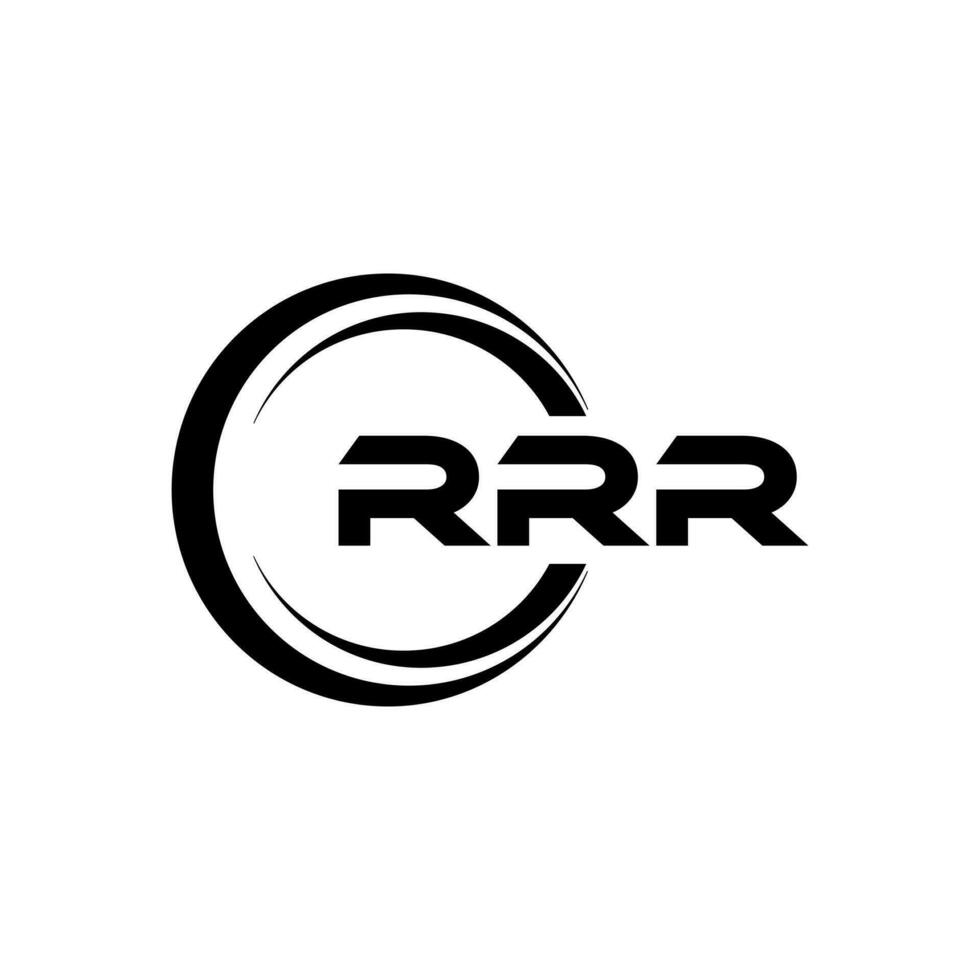 rrr logo diseño, inspiración para un único identidad. moderno elegancia y creativo diseño. filigrana tu éxito con el sorprendentes esta logo. vector