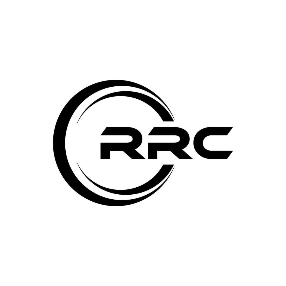 rrc logo diseño, inspiración para un único identidad. moderno elegancia y creativo diseño. filigrana tu éxito con el sorprendentes esta logo. vector