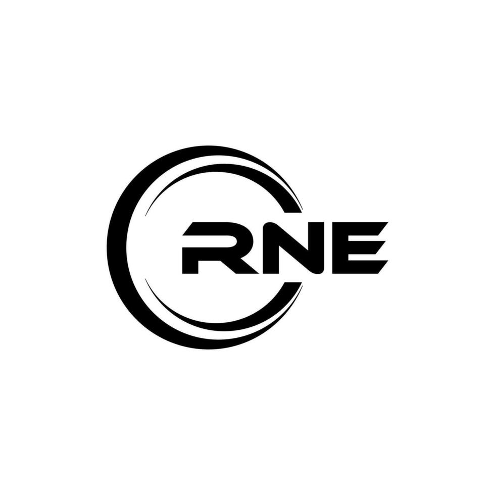 rne logo diseño, inspiración para un único identidad. moderno elegancia y creativo diseño. filigrana tu éxito con el sorprendentes esta logo. vector