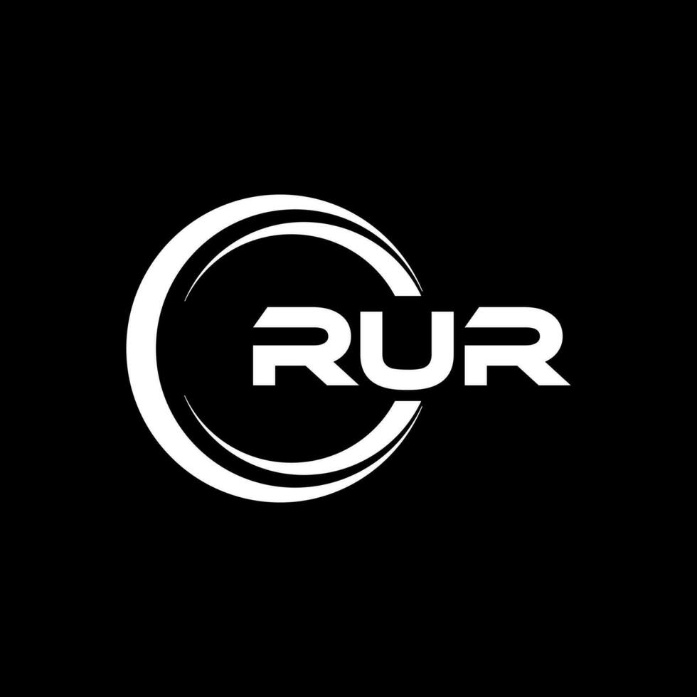 Rur logo diseño, inspiración para un único identidad. moderno elegancia y creativo diseño. filigrana tu éxito con el sorprendentes esta logo. vector