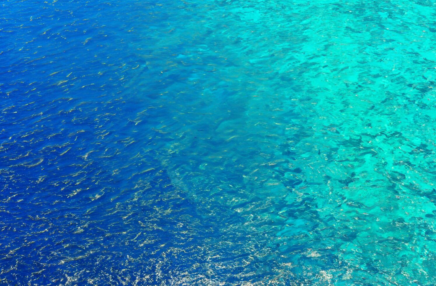 Blue water surface background photo