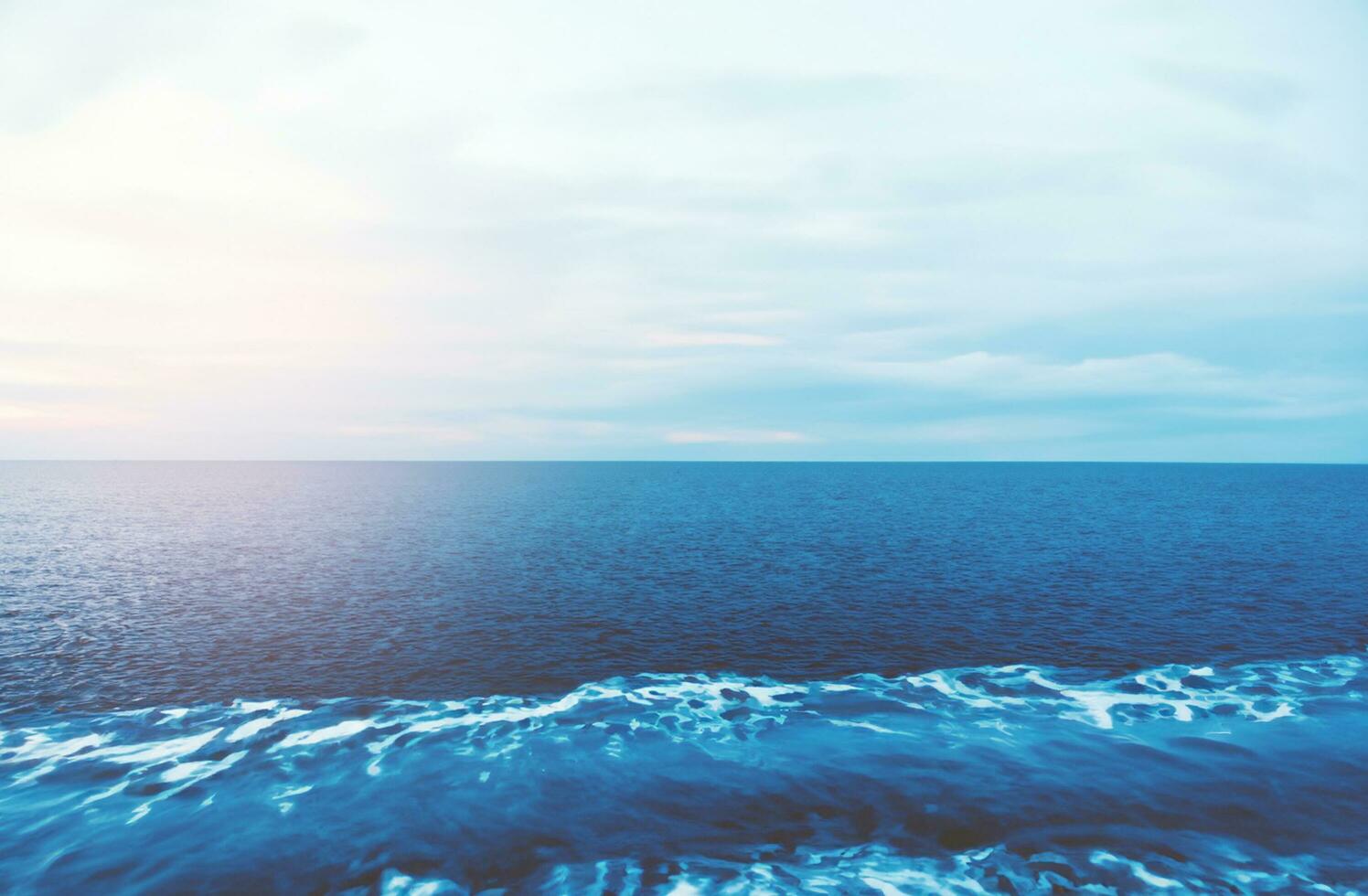 Blue water surface background photo