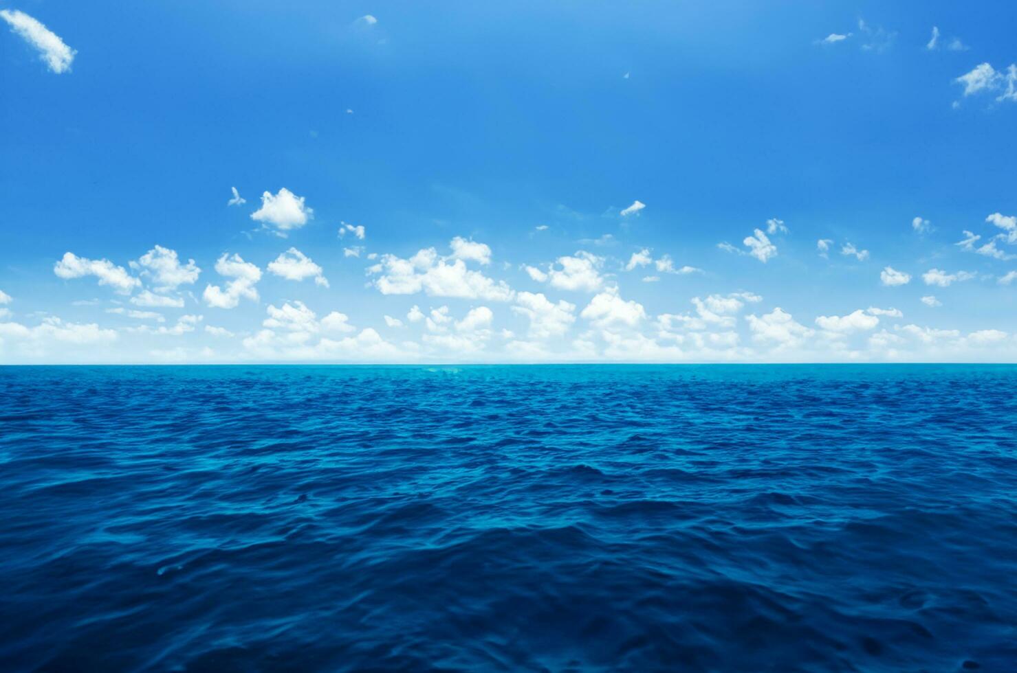 Blue water surface background photo