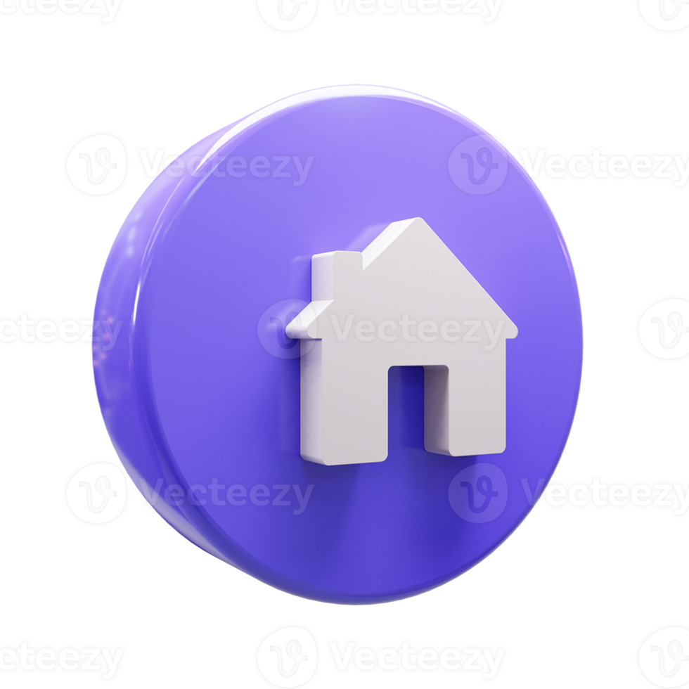 home ui icon 3d png