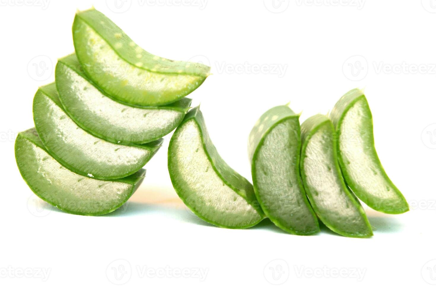 Aloe vera on a white background photo