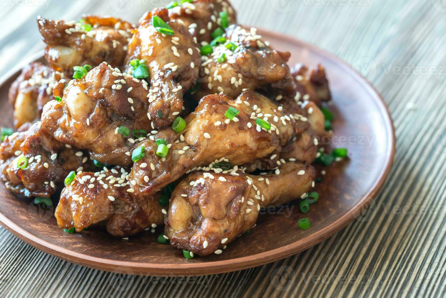Chicken teriyaki wings photo