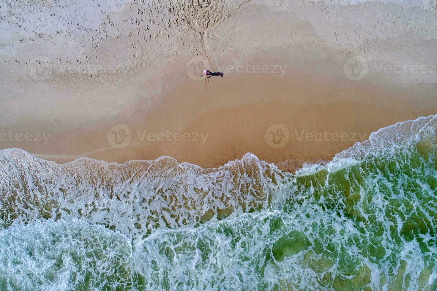 Aerial view of the surf at Perdido Key Beach photo