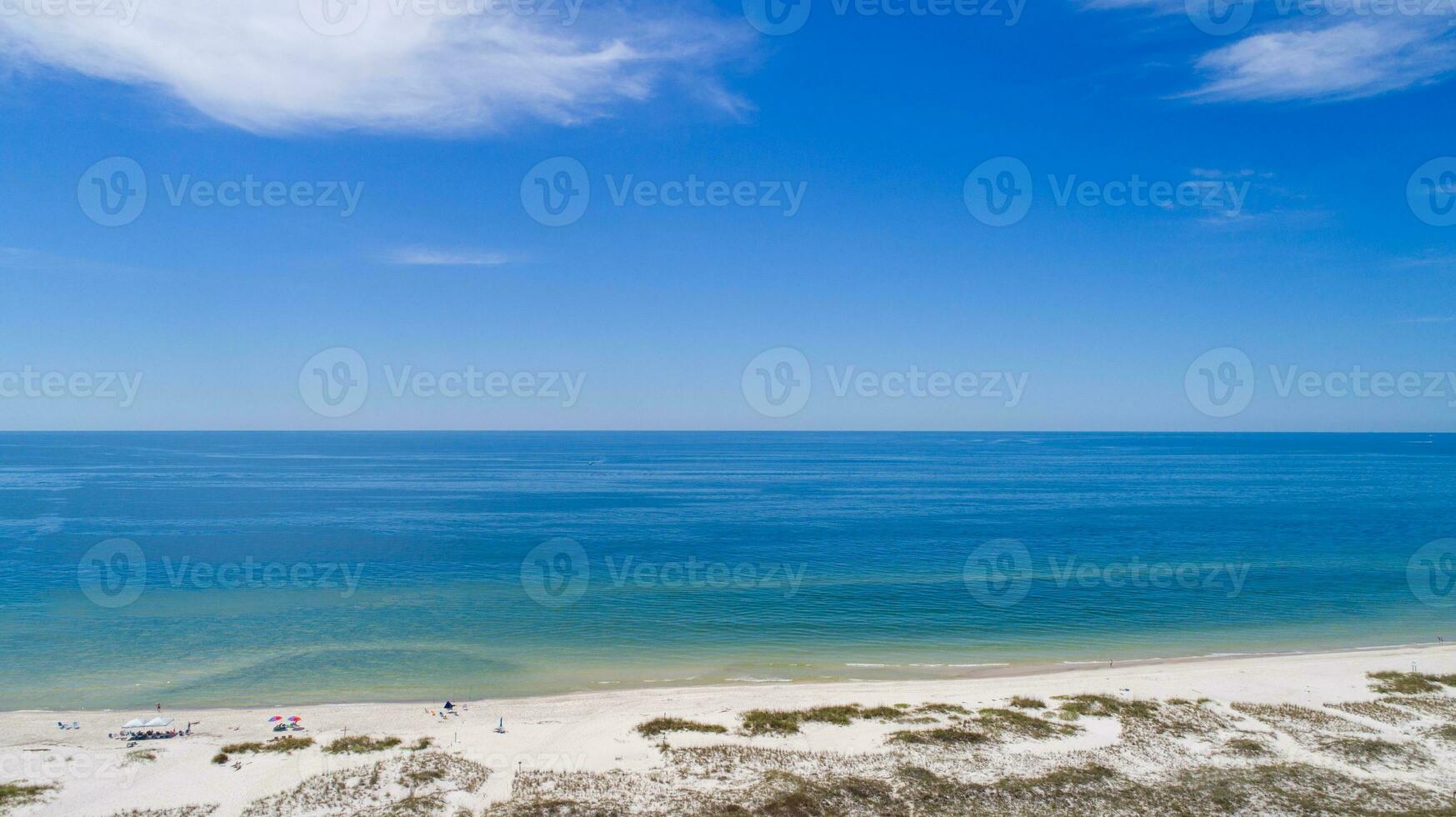 Aerial view of the beach at Perdido Key photo