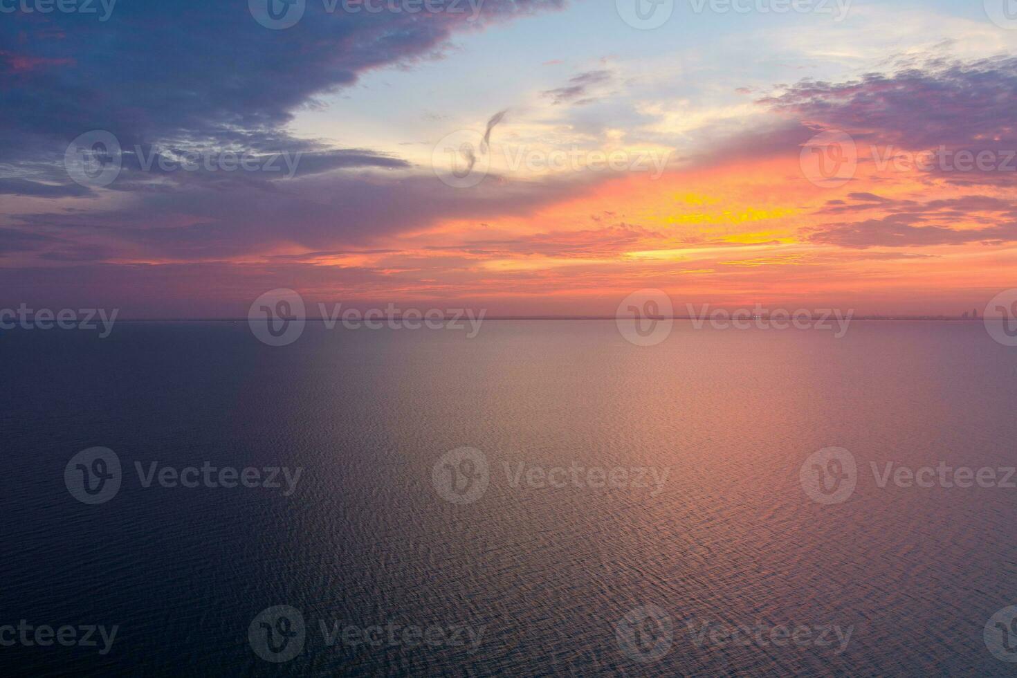 mobile bay at sunset in daphne, alabama photo