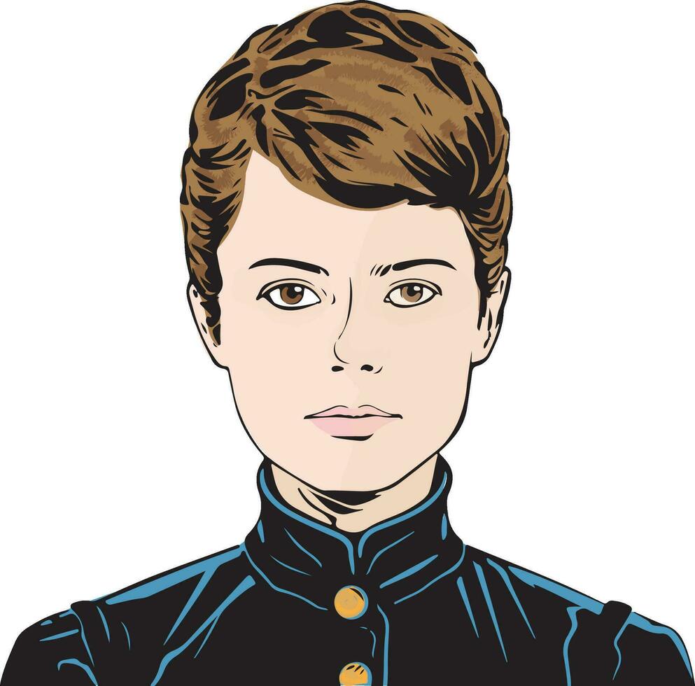 Nellie Bly, 1864-1922, 19th century female investigative reporter and author vector