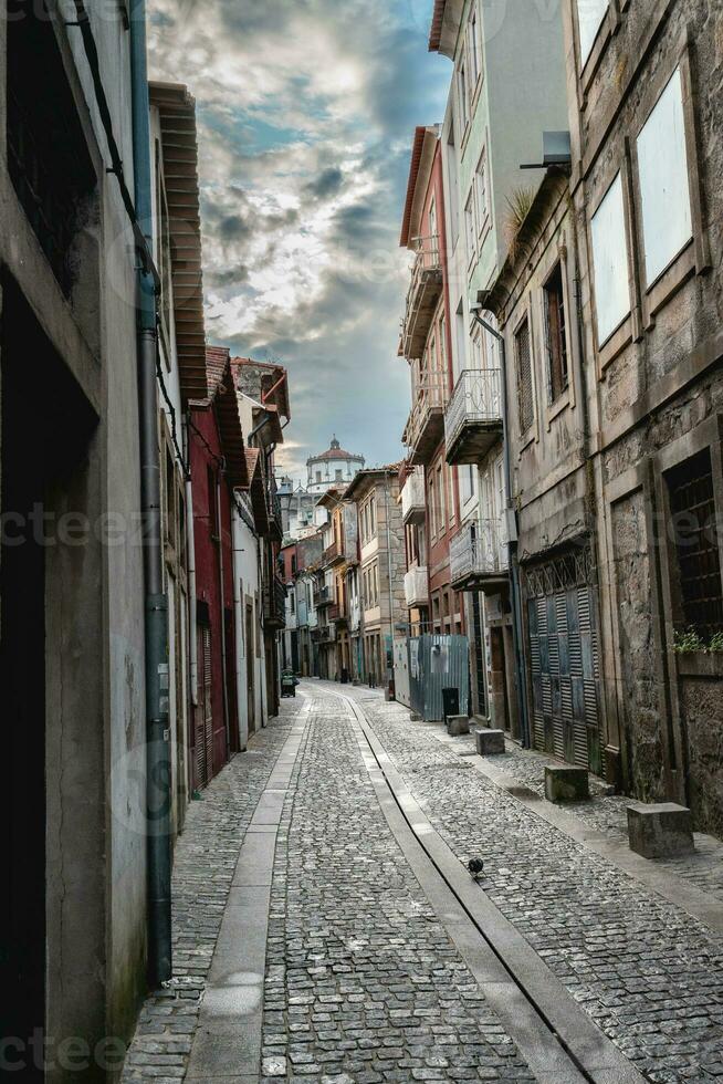 el calles céntrico vila estrella nueva Delaware gaia, Portugal. foto