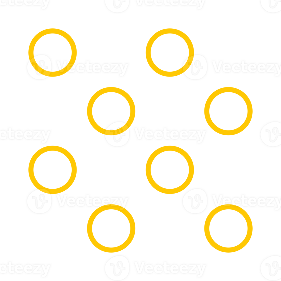 otto cerchio geometrico brutalista forma impostato schema stile png